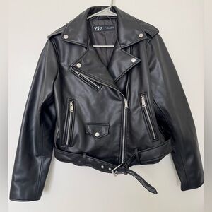[SOLD] Zara Black Leather Jacket